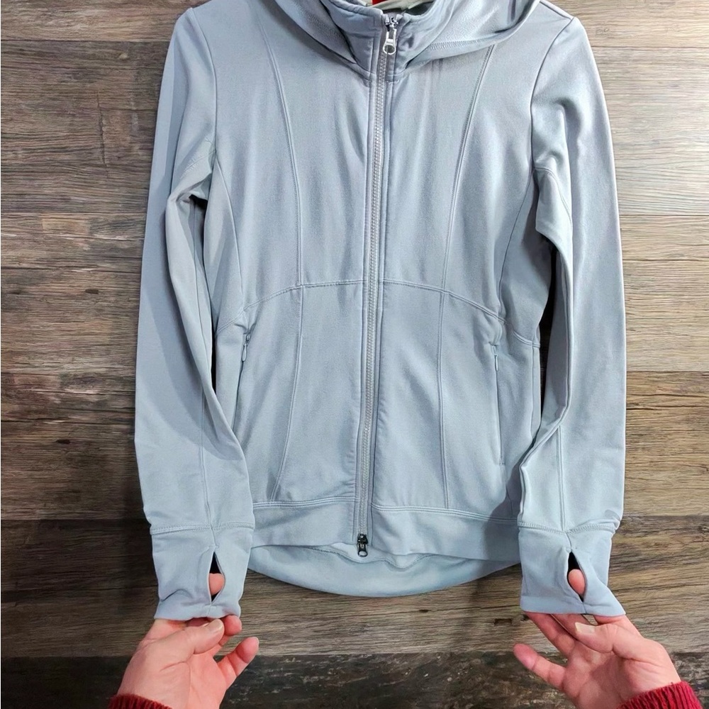 Puma Women's Light Gray Full Zip Hoodie - Picture 5 of 10